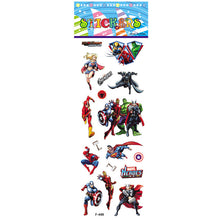 Load image into Gallery viewer, Kids Toys 3D Movie DC Superman Marvel Spiderman Stickers Puffy Bubble Sticker Boys Girls Toy Reward For Phone Luggage Laptop