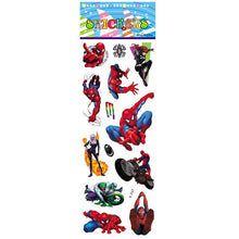 Load image into Gallery viewer, Kids Toys 3D Movie DC Superman Marvel Spiderman Stickers Puffy Bubble Sticker Boys Girls Toy Reward For Phone Luggage Laptop