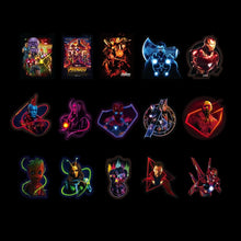Load image into Gallery viewer, 49/100PCS fake night light Marvel Avengers cartoon graffiti sticker suitcase guitar car stickers PVC waterproof